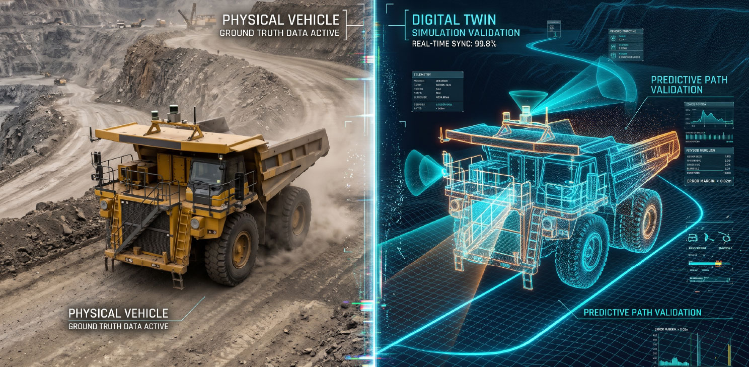 digital twin validation autonomous off-highway vehicle